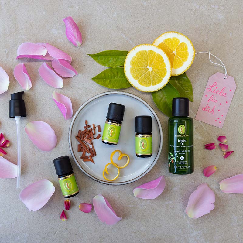 DIY Rezept Körperöl Rose Sandelholz