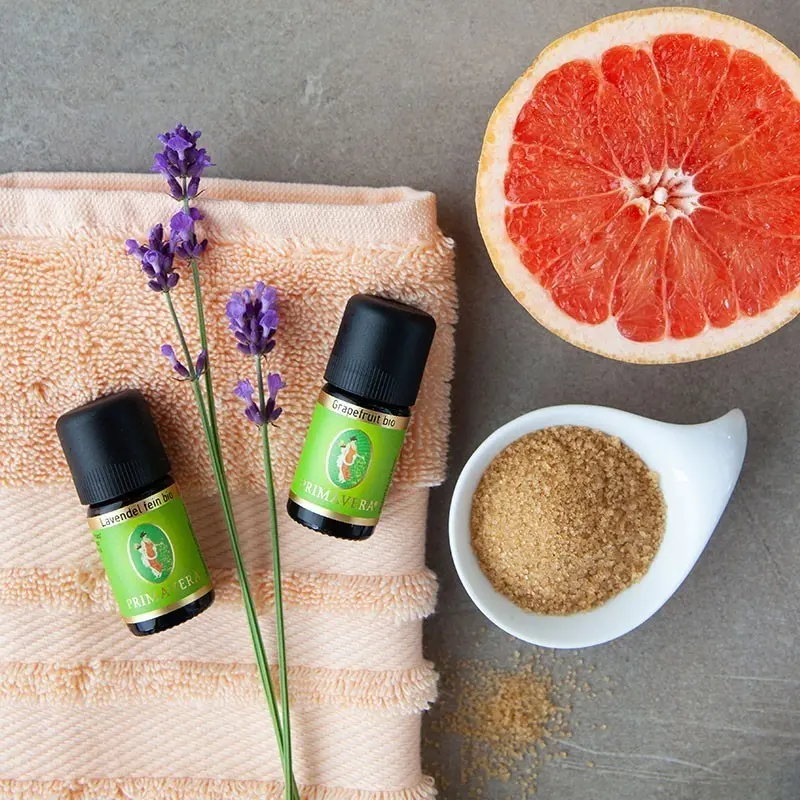 Ingredients and utensils for Zero-Waste Fragrant Scrub