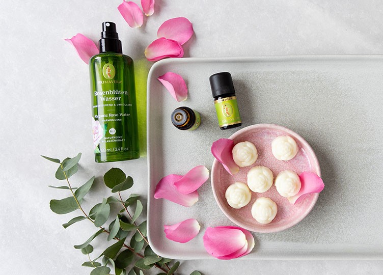 Badepralinen Rosenduft Hugs & Kisses