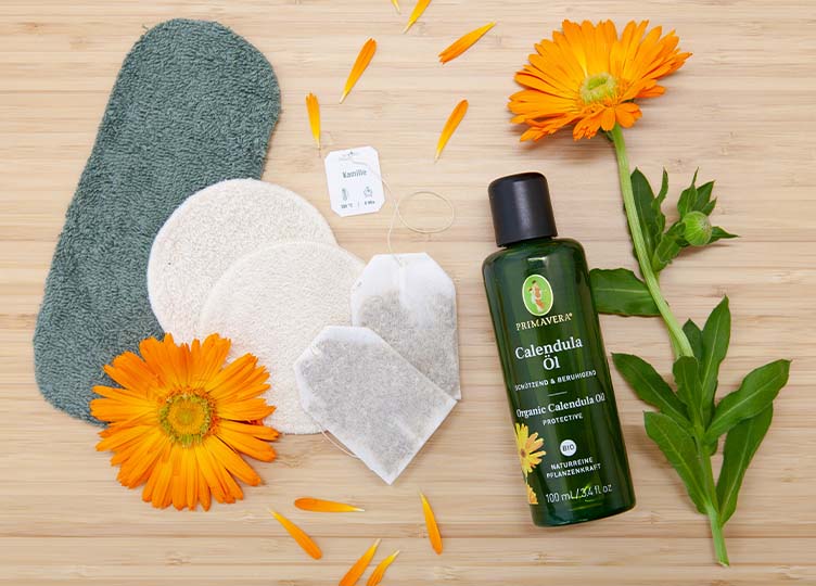 DIY Calendula Kühlpads für Mamas
