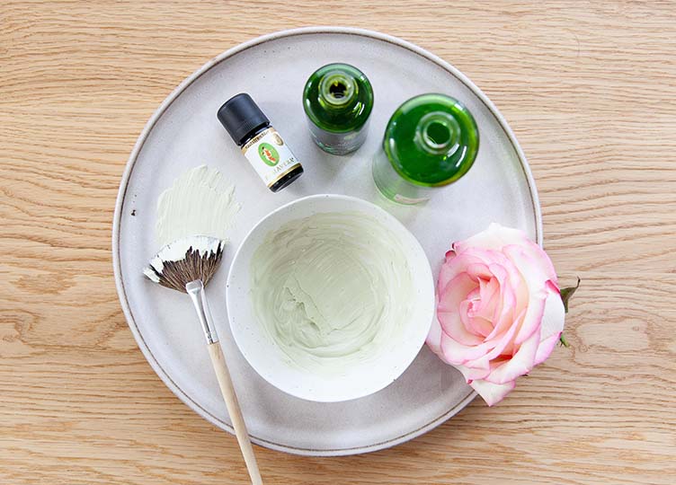 Hautberuhigungsmaske für das Gesicht