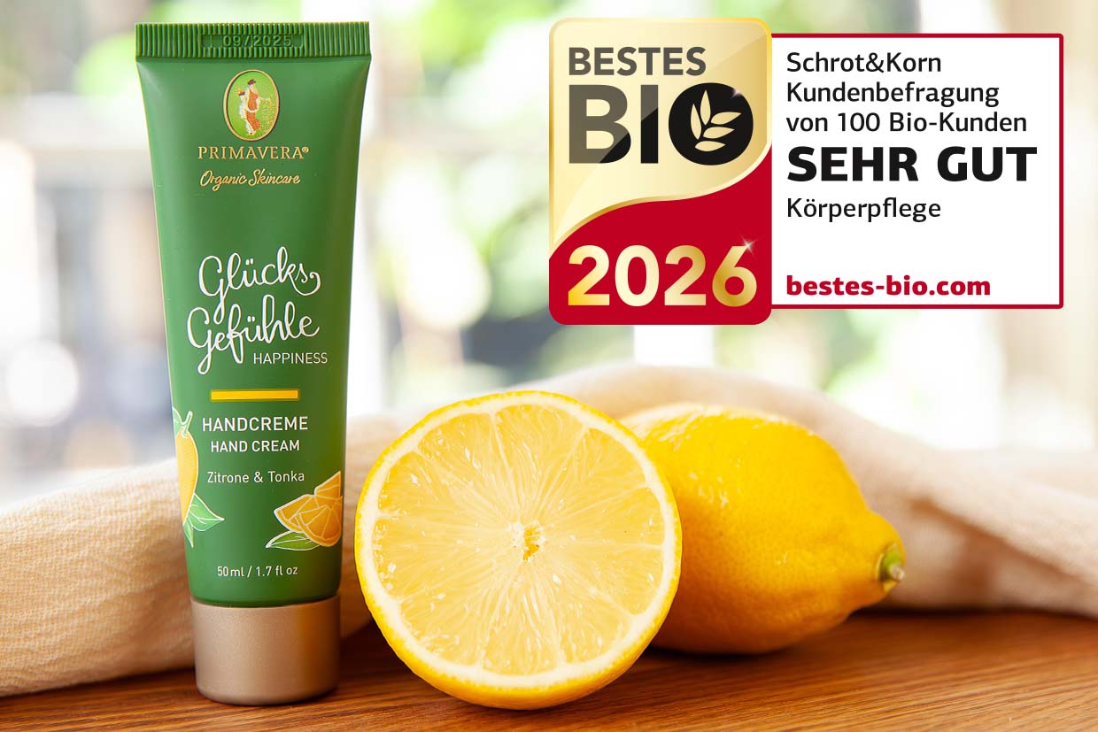 „Bestes Bio 2026“ für Handcreme Glücksgefühle