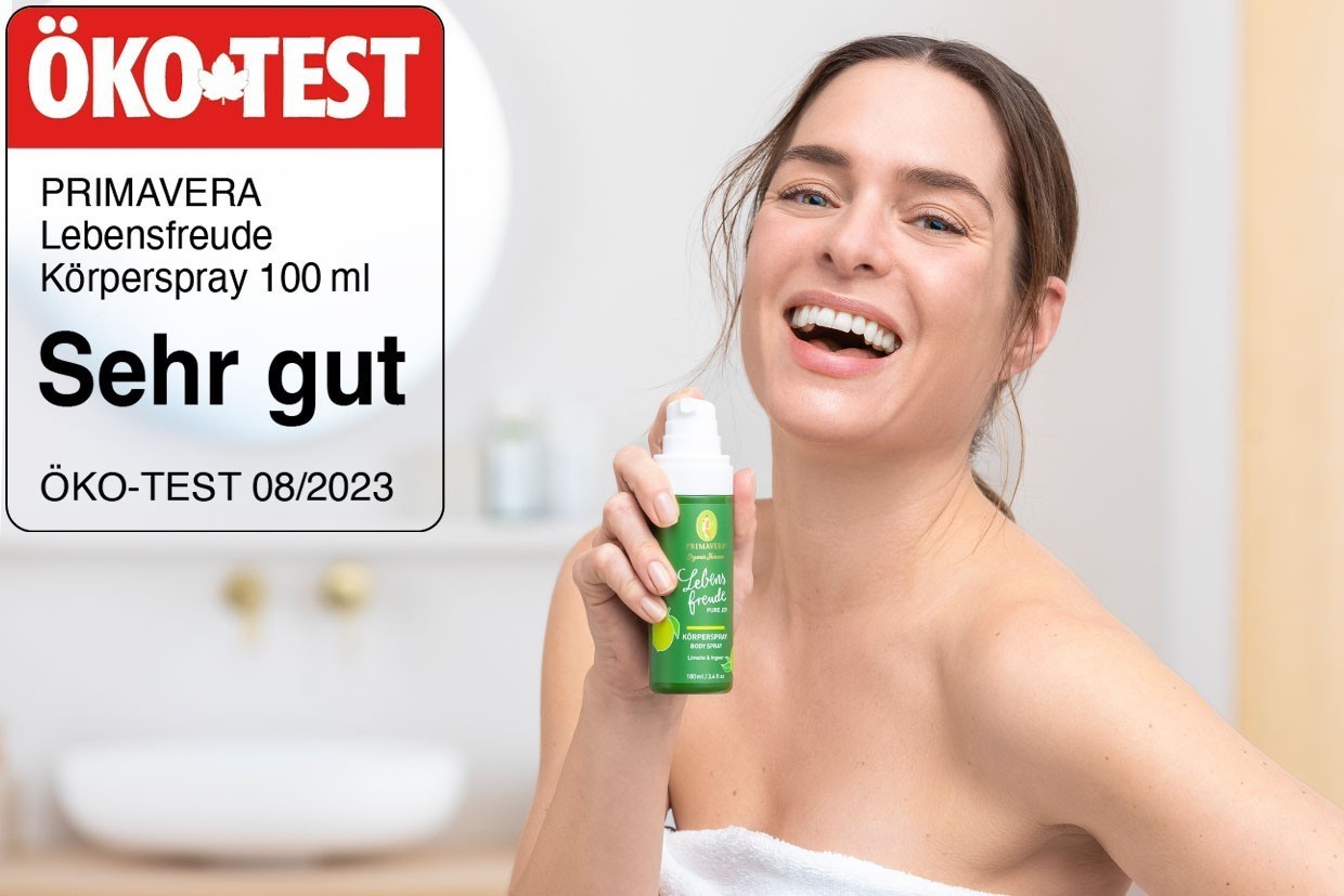 Öko-Test: „Sehr gut“ für unser Bodyspray