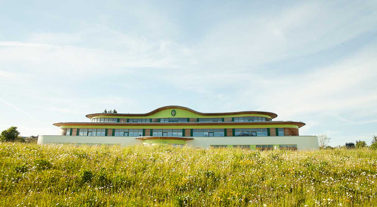 Das PRIMAVERA Gebäude Westansicht