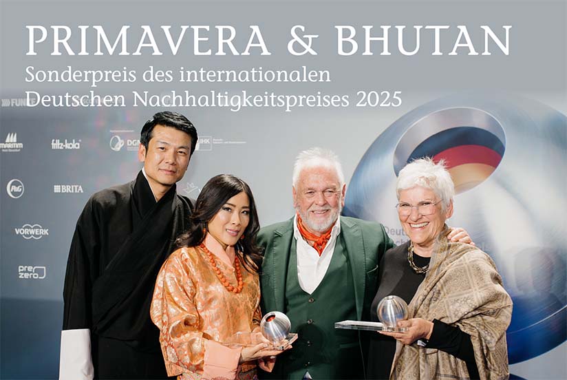 Internationaler Deutscher Nachhaltigkeitspreis 2025 Sonderpreis Bhutan und PRIMAVERA