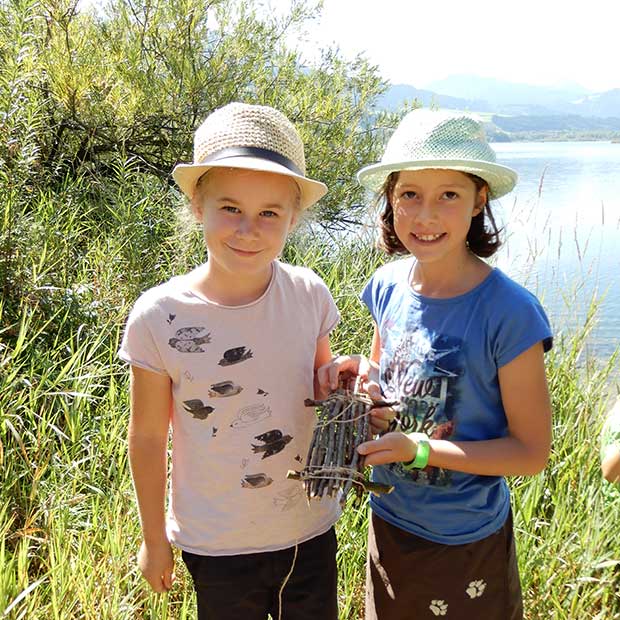 Floß-Bau am Grüntensee