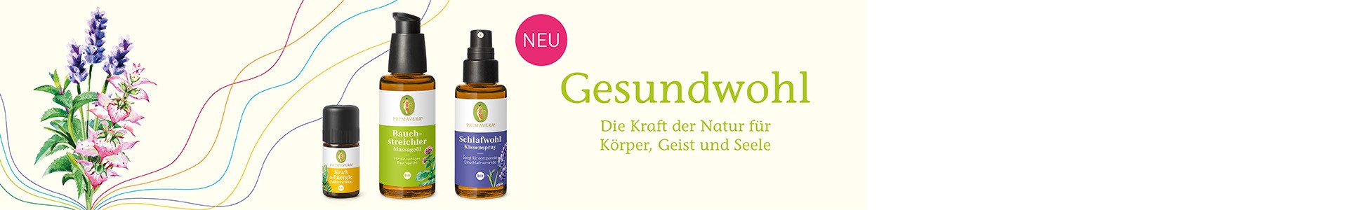 Teaser neues Gesundwohl Sortiment